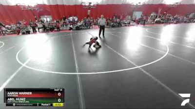 43-45 lbs Round 2 - Aaron Warner, Wisconsin vs Abel Muniz, Izzy Style Wrestling