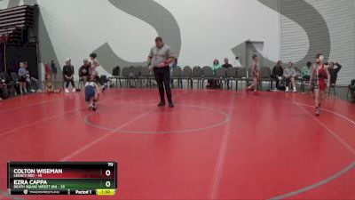 70 lbs Round 3 (8 Team) - Ezra Cappa, Death Squad Wrest (IN) vs Colton Wiseman, Legacy Red