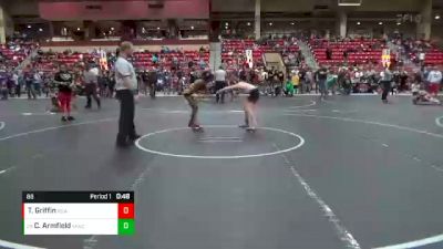 88 lbs Cons. Round 3 - Colton Armfield, Maize Wrestling Club vs Tylen Griffin, Rhodes Supreme Avengers