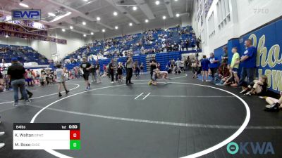 64 lbs Consolation - Kaygan Walton, El Reno Wrestling Club vs Micael Boso, Choctaw Ironman Youth Wrestling