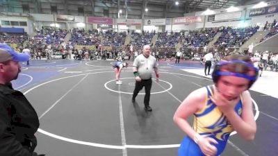 116 lbs Round Of 32 - Karris Burt, Betterman Elite vs Brayleigh Hosier, Florence Middle School