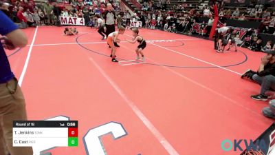 55 lbs Round Of 16 - Tucker Jenkins, Tonkawa Takedown Club vs Clayton Cast, Piedmont