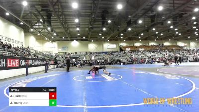 120 lbs Consolation - Josiah Clark, Daniel Cormier Wrestling Academy vs Jeremiah Young, Vasky Bros