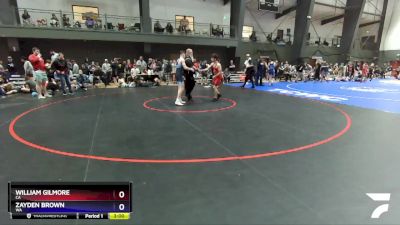 126 lbs Cons. Round 2 - William Gilmore, CA vs Zayden Brown, WA