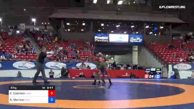 67 kg Semis - Ellis Coleman, Army/WCAP vs Austin Morrow, NYAC