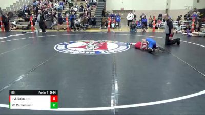 80 lbs Champ. Round 2 - Johnny Salas, Simley Wrestling Club vs Warren Cornelius, Foley Falcons