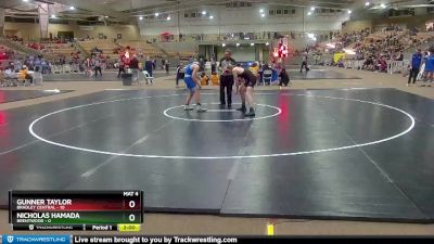 152 lbs Quarterfinals (8 Team) - Nicholas Hamada, Brentwood vs Gunner Taylor, Bradley Central