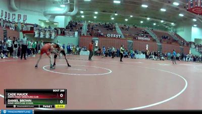 100 lbs Quarterfinal - Daniel Brown, Howe Wrestling School vs Cade Mauck, North Posey Wrestling Club