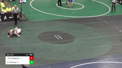 110 lbs Semifinal - Rocco Lombardo, Malvern Prep vs Eli Herring, Bishop McCort