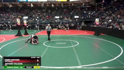 249 lbs Quarterfinal - Antonio Salazar, MP1 vs Aiden Winters, Unattached