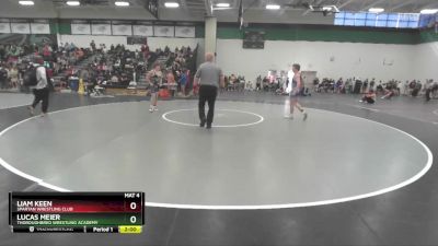 120 lbs Cons. Round 2 - Liam Keen, Spartan Wrestling Club vs Lucas Meier, Thoroughbred Wrestling Academy