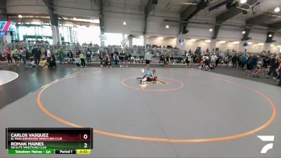 70 lbs Champ. Round 1 - Roman Maines, NB Elite Wrestling Club vs Carlos Vasquez, El Paso Enforcers Wrestling Club