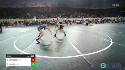 80 lbs Quarterfinal - Brailyn Schroeder, Kingfisher vs Rueban Marston, Perry Wrestling Academy