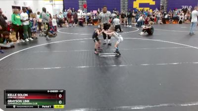 47 lbs Semifinal - Kelle Solon, Cane Bay Cobras vs Grayson Link, Summerville Takedown Club