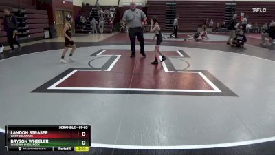 61-65 lbs 1st Place Match - Landon Straser, West Delaware vs Bryson Wheeler, Waverly-Shell Rock