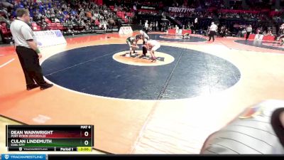 1A 120 lbs Cons. Round 3 - Culan Lindemuth, Coal City vs Dean Wainwright, Port Byron (Riverdale)