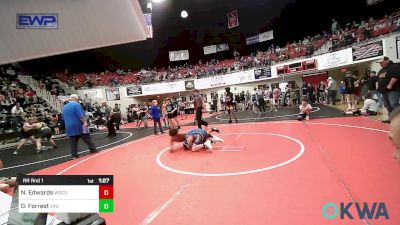 92 lbs Rr Rnd 1 - Noah Edwards, Wagoner Takedown Club vs Declan Forrest, Vinita Kids Wrestling