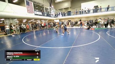 120 lbs Cons. Semi - Mesiah Montoya, KEARNS WC vs Brody Olsen, SYRACUSE