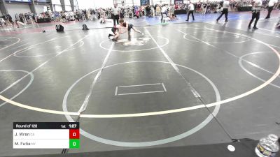 113 lbs Round Of 128 - Jadyn Wren, CA vs Marco Futia, NY