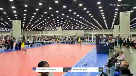 Excellent 15 Destiny vs Athena 15 gold - 2022 JVA World Challenge presented by Nike - Expo Only