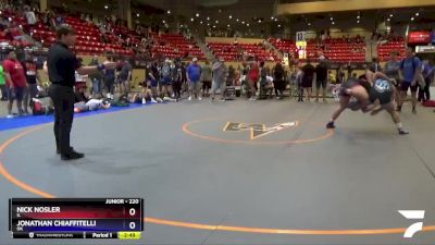 220 lbs Quarterfinal - Nick Nosler, IL vs Jonathan Chiaffitelli, OK