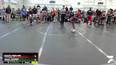 84 lbs Round 1 (8 Team) - Brady Ramirez, Contenders Blue vs Kashta Freeland, Glasgow WA