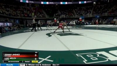 125 lbs Consi of 8 #2 - Johnny Jimenez, Wisconsin vs Luke Welch, Purdue