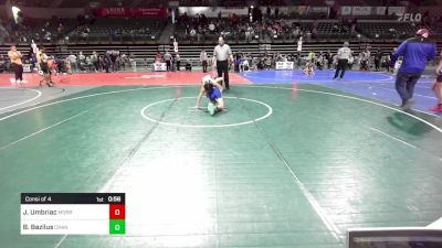 100 lbs Consi Of 4 - Joaquin Umbriac, Morristown vs Bruce Bazilus, Cranford