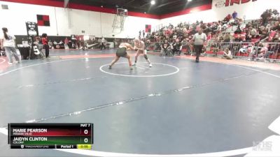 140 lbs Cons. Round 3 - Marie Pearson, Mission Viejo vs Jaidyn Clinton, Colony