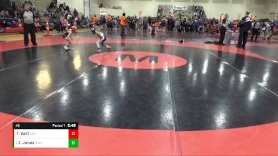 45 lbs Round 5 - Zaiden Jones, Summit vs Tanner Wolf, Grand Rapids Grapplers