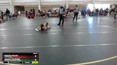 43 lbs Round 2 - Briggs Poupard, Dundee Elementary School vs Dakota Rojas, Unattached