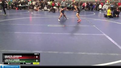 95 lbs Cons. Round 2 - Gradyn Johnson, Bison Wrestling Club vs Lincoln Unger, Lincoln Squires Wrestling Club