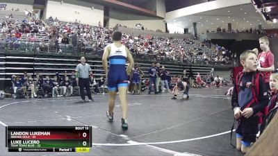 130 lbs Round 5 (6 Team) - Luke Lucero, Team Texas Blue vs Landon Lukeman, Indiana Gold