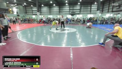 180 lbs Round 4 (6 Team) - Roman Calvani, FCA WRESTLING vs Lazarus Zinovis, GREAT BRIDGE WRESTLING CLUB