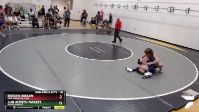 132 lbs Cons. Round 5 - Luie Acosta-Tackett, Massa Maniacs vs Bergen Doolen, WAR Wrestling Club