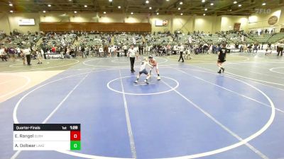 86 lbs Quarterfinal - Ezekiel Rangel, Durham WC vs Adyn Dolbear, Lakeview MC