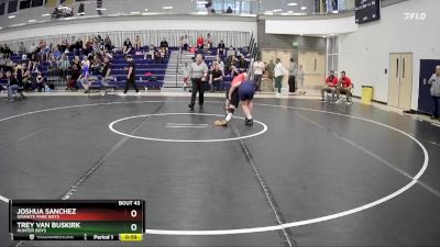 131 Boys Cons. Round 1 - Trey Van Buskirk, Hunter Boys vs Joshua Sanchez, Granite Park Boys