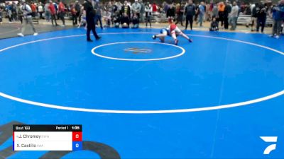 110 lbs Cons. Semi - Jacob Chromey, South West Washington Wrestling Club vs Xaeden Castillo, Ascend Wrestling Academy