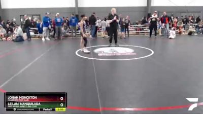 98 lbs Semifinal - Jonah Monckton, Hillsboro Mat Club vs Leilani Nanquilada, Mat Demon Wrestling Club