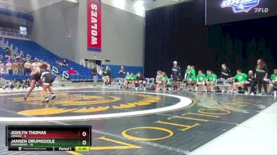 110 lbs Semis & 3rd Wb (16 Team) - Jansen Drumgoole, Greenbrier vs Josilyn Thomas, Jordan