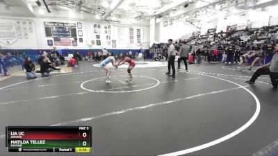 120 lbs Cons. Round 4 - MATILDA TELLEZ, Mayfair vs Lia Uc, Oxnard