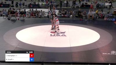 120 lbs Semis - Isaac Hampton, Oregon vs Ryker Graff, Iowa