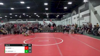 95 lbs Placement Matches (8 Team) - Braden Johnson, LaCrosse Area Wrestlers(WI) vs Urijah Lopez, Team Ohio (OH)