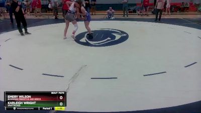 127-136 lbs Round 3 - Emery Wilson, Blackman Freestyle And Greco vs Karleigh Wright, Unattached