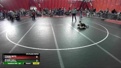 53 lbs 5th Place Match - Tyson Seitz, Wisconsin vs Ryker Hall, DC Elite Wrestling