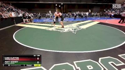 6A - 285 lbs Quarterfinal - Luke Clayton, Shawnee Mission East vs Matt Godsey, Wichita-South