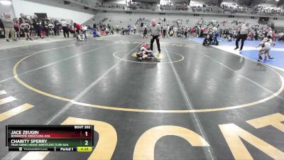 60 lbs Cons. Semi - Jace Zeugin, Bonhomme Wrestling-AAA  vs Charity Sperry, Team Grind House Wrestling Club-AAA