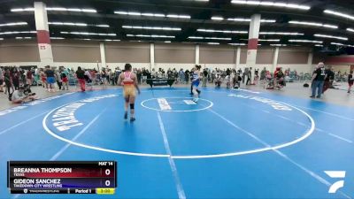 132 lbs Quarterfinal - Breanna Thompson, Texas vs Gideon Sanchez, Takedown-City Wrestling