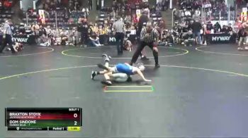 60 lbs Quarterfinals (8 Team) - Dom Sindone, Dundee Blue vs Braxton Stoyk, Jackson Northwest