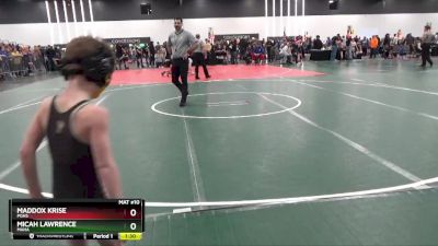 50 lbs Round 3 - Maddox Krise, PGHS vs Micah Lawrence, MAHA